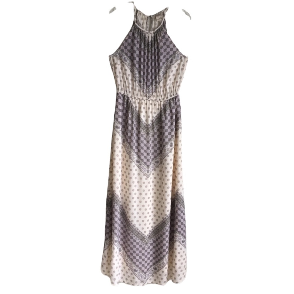 Lucky brand boho printed sleeveless maxi dress M